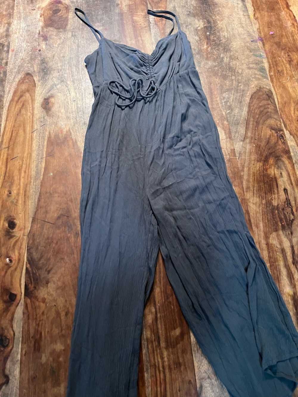 Women's Gray Sleeveless Jumpsuit